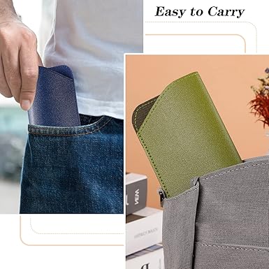 6 Pack Soft Glasses Cases, Leather Eyeglass Cases Travel Glasses Case for Women, Men, Kids